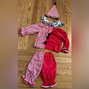 Vintage handmade clown costume 4 pieces